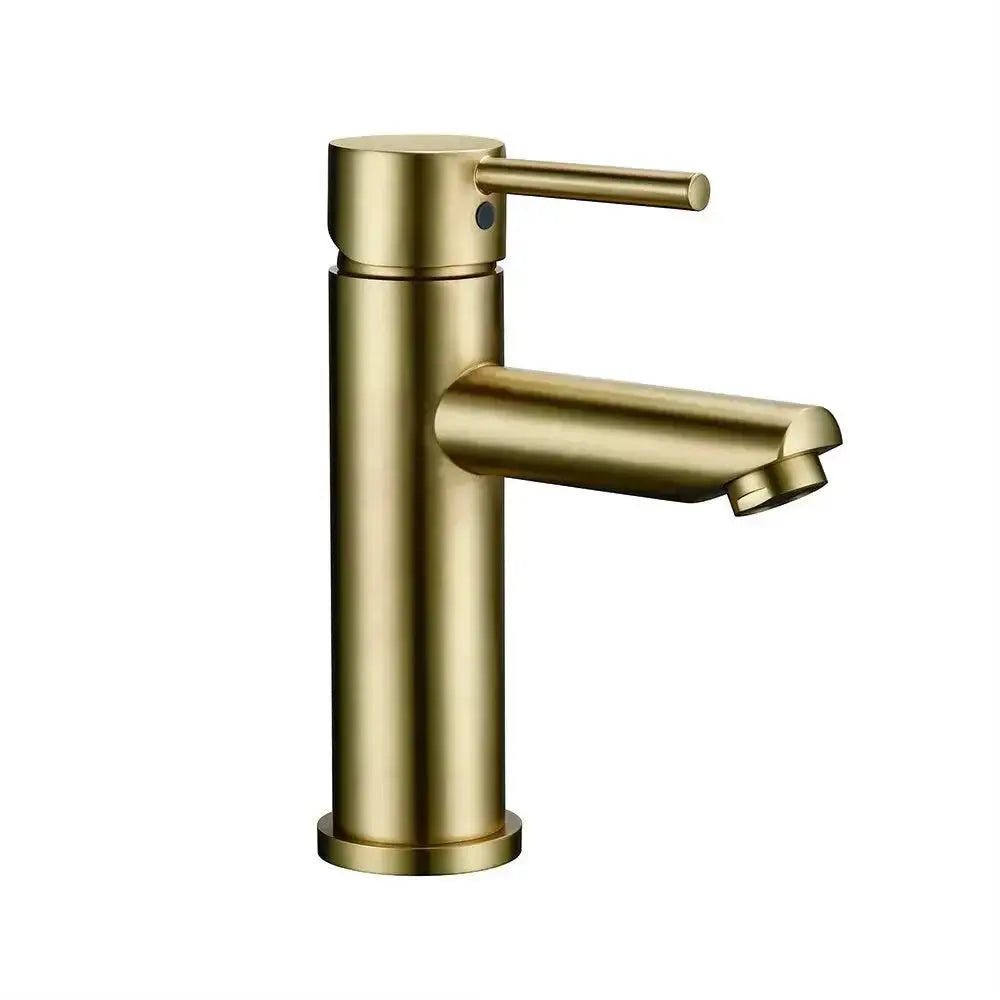 Brushed Gold Single Handle Deck Mounted Faucet