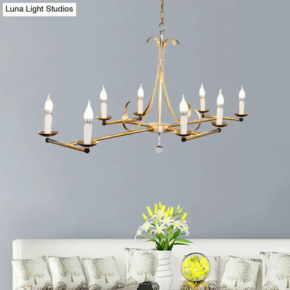 Antique Brass Candle Chandelier, eight-arm brass fixture by Decorbites for Home & Garden on Tampa Home & Garden Store