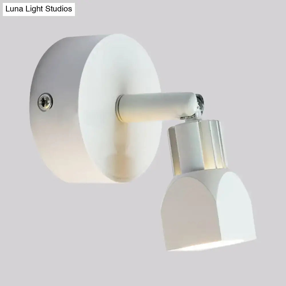 Black White Wall Lamp Decorbites wall-mounted metal fixture with adjustable arm and shade on Tampa Home & Garden Store