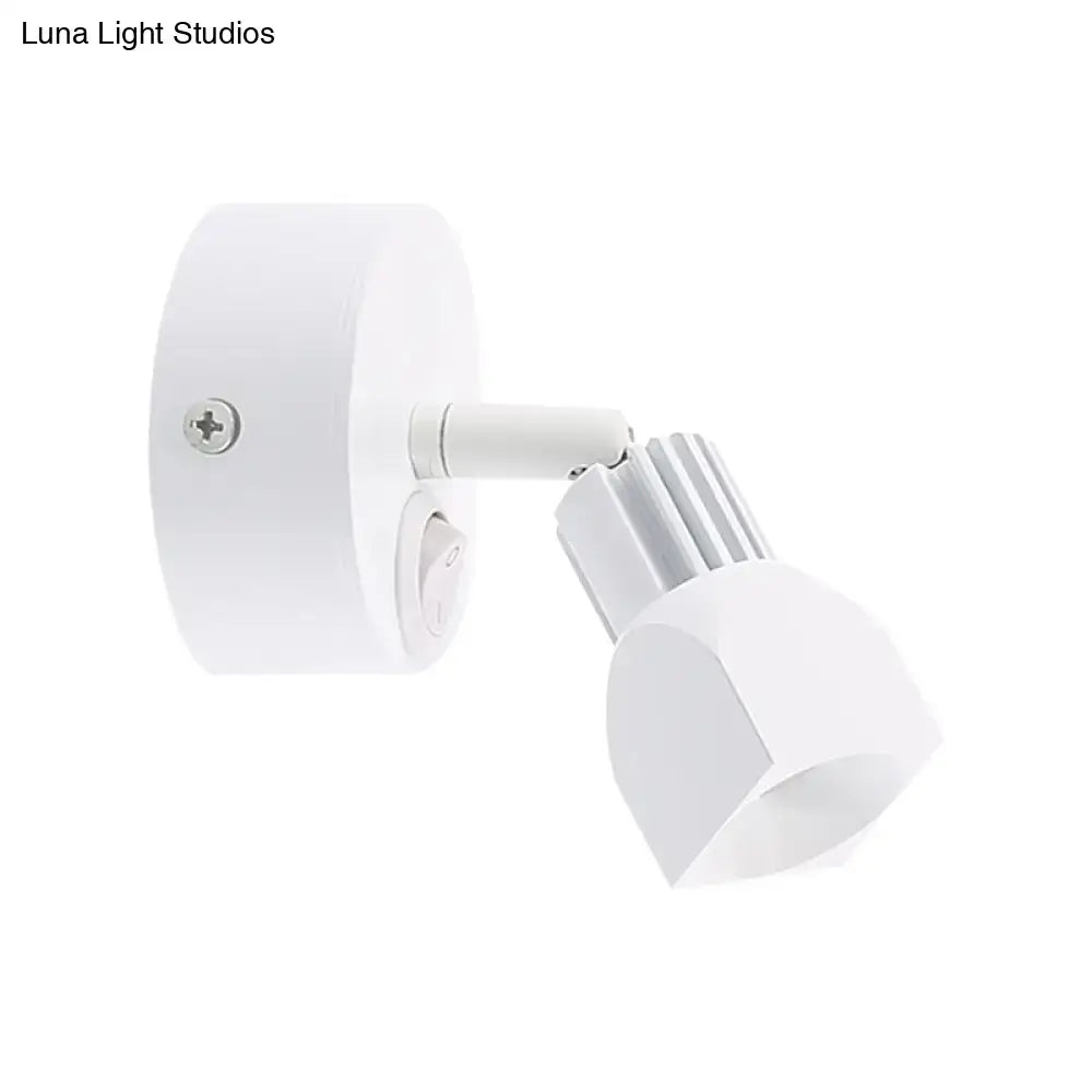 Black White Wall Lamp by Decorbites, white metal adjustable wall spotlight on Tampa Home & Garden Store