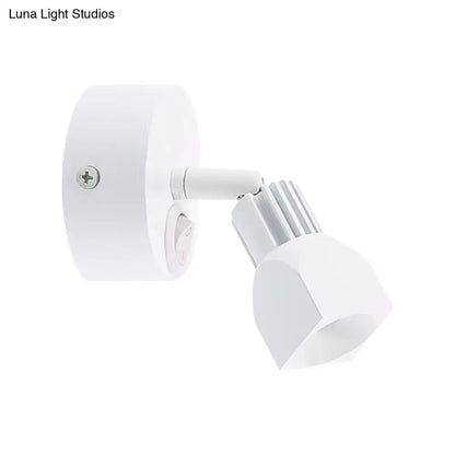 Black White Wall Lamp by Decorbites, white metal adjustable wall spotlight on Tampa Home & Garden Store