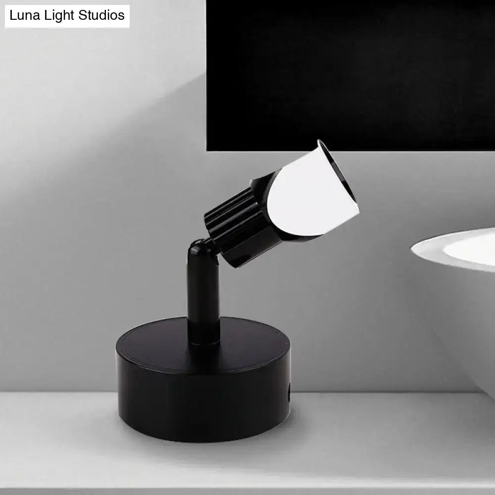 Black and white wall lamp by Decorbites with adjustable spotlight for Home & Garden on Tampa Home & Garden Store