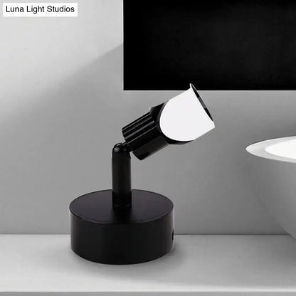 Black and white wall lamp by Decorbites with adjustable spotlight for Home & Garden on Tampa Home & Garden Store