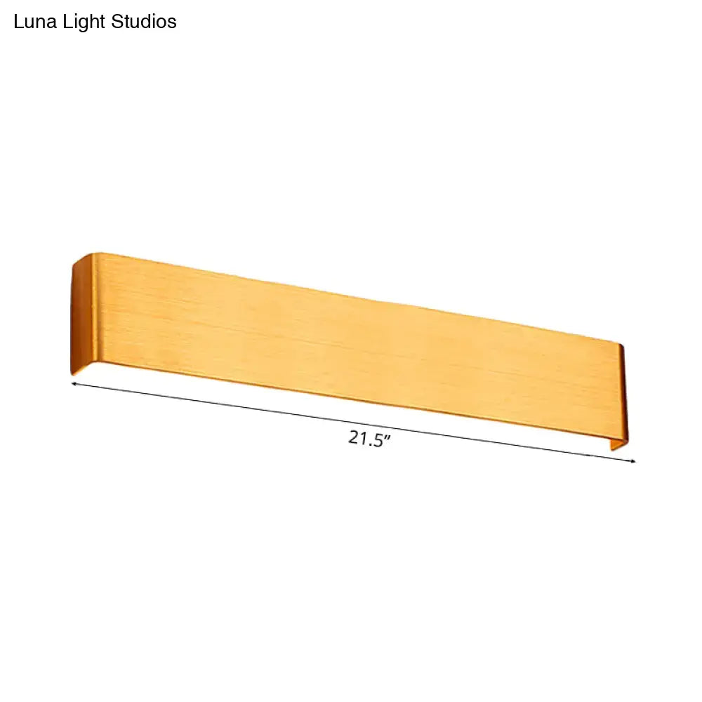 Wooden wall lamp with long rectangular beam, natural wood finish, 21.5 in length Decorbites on Tampa Home & Garden Store
