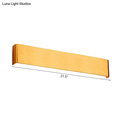 Wooden wall lamp with long rectangular beam, natural wood finish, 21.5 in length Decorbites on Tampa Home & Garden Store