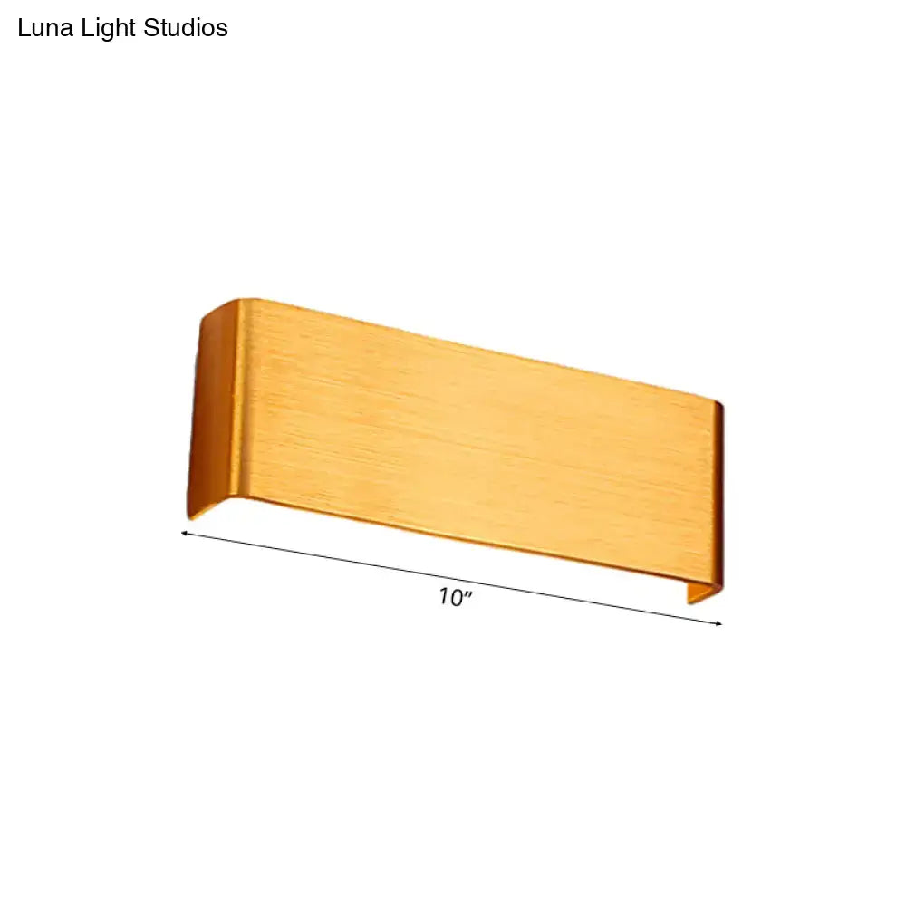 Black Silver Wall Lamp by Decorbites, 10-inch rectangular wall sconce on Tampa Home & Garden Store