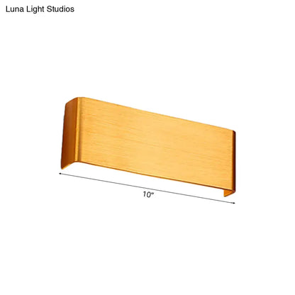 Black Silver Wall Lamp by Decorbites, 10-inch rectangular wall sconce on Tampa Home & Garden Store