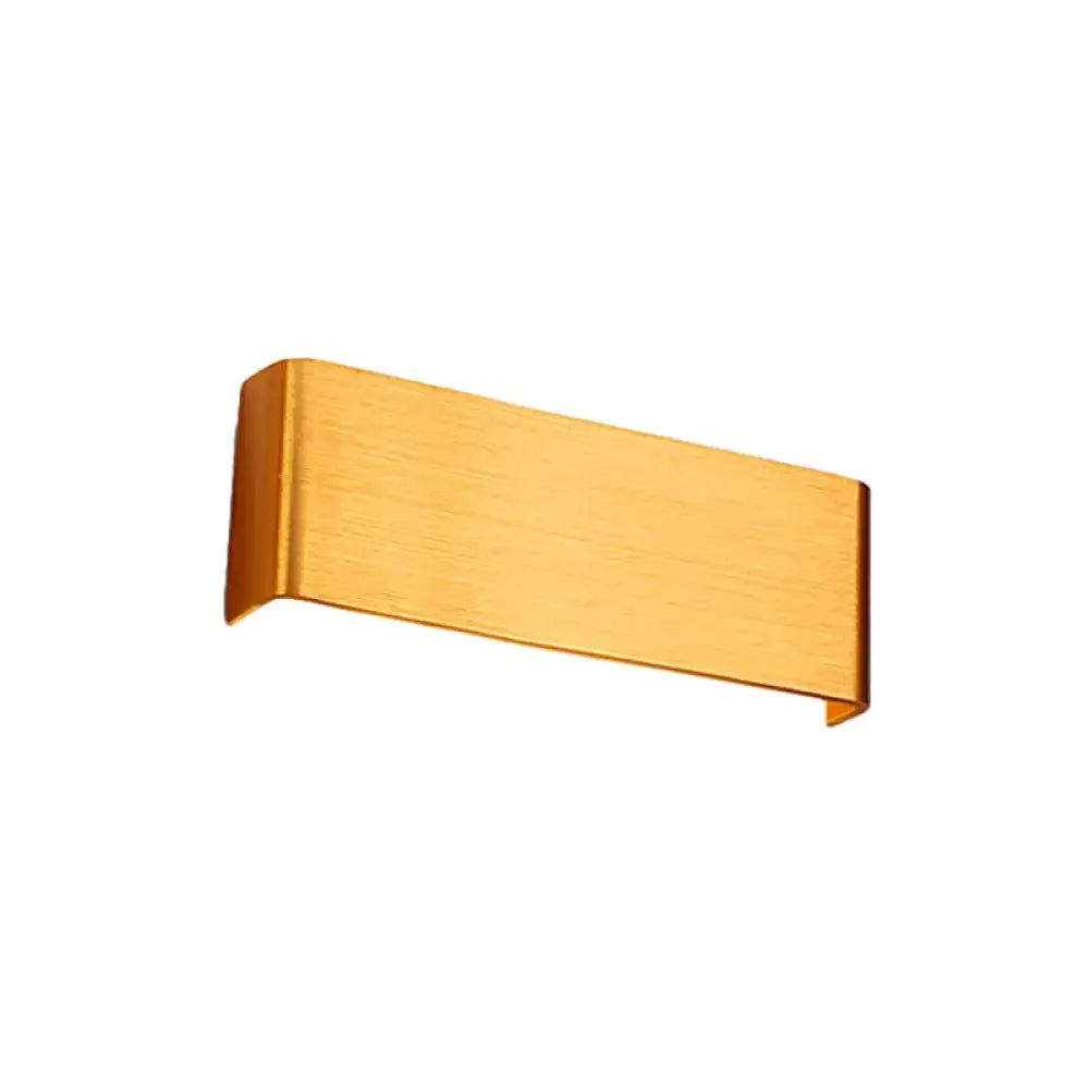 Black Silver Wall Lamp by Decorbites with a long brass-toned curved bar on Tampa Home & Garden Store