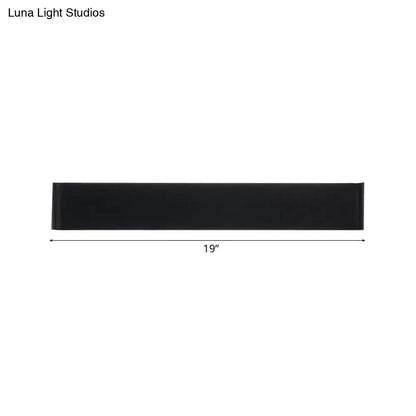 Black wall lamp bar, 19-inch horizontal design by Decorbites on Tampa Home & Garden Store