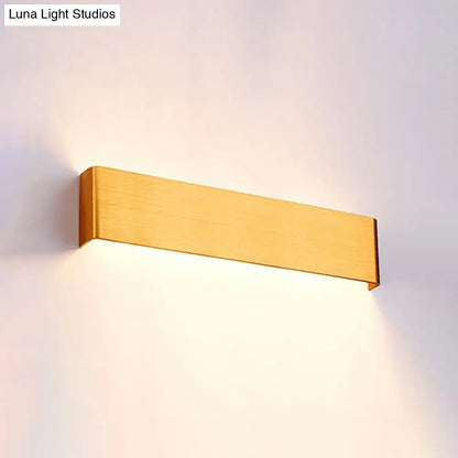 Black Silver Wall Lamp wooden rectangular wall sconce emits warm downward light Decorbites on Tampa Home & Garden Store