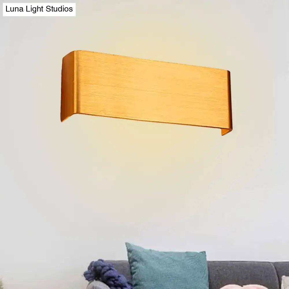 Wall lamp Decorbites wooden rectangular wall sconce with warm glow on Tampa Home & Garden Store