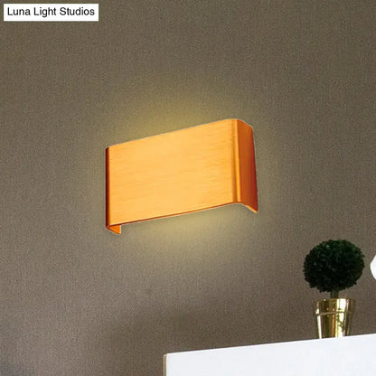 Black Silver Wall Lamp with a warm wood-toned rectangular shade on Tampa Home & Garden Store