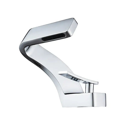 Waterfall bathroom sink faucet Decorbites chrome finish on Tampa Home & Garden Store