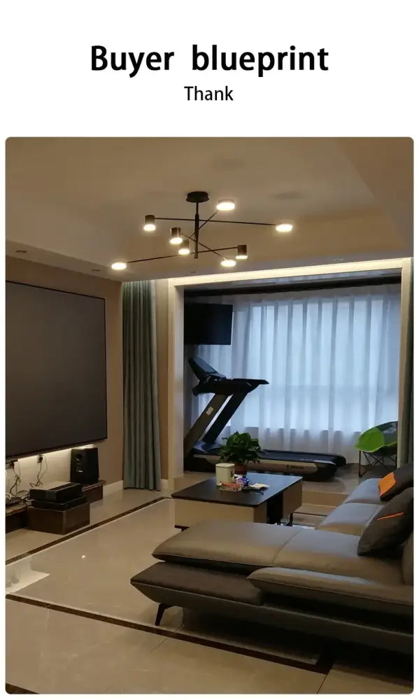 Black Glass Chandelier by Decorbites; modern black metal fixture with multiple arms on Tampa Home & Garden Store