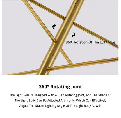 Black Glass Chandelier by Decorbites with a gold-tone metal frame and 360° rotating joint on Tampa Home & Garden Store