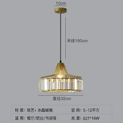 Pendant lamp by Decorbites, black and gold crystal glass shade, 32cm diameter, 180cm cord on Tampa Home & Garden Store