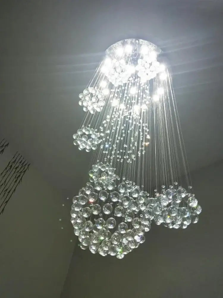 Crystal Raindrop Chandelier with clear glass droplets cascading from ceiling Decorbites on Tampa Home & Garden Store