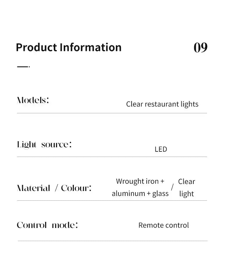Modern black glass dining table pendant with LED and remote on Tampa Home & Garden Store