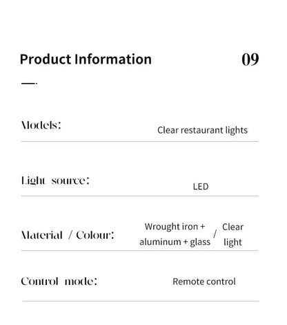 Modern black glass dining table pendant with LED and remote on Tampa Home & Garden Store