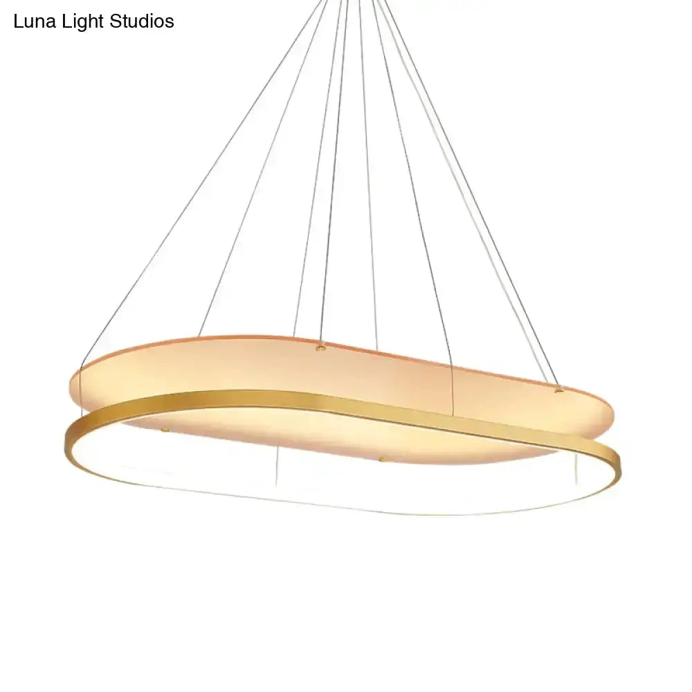 Modern black and gold LED pendant chandelier with circular rings for dining Decorbites on Tampa Home & Garden Store