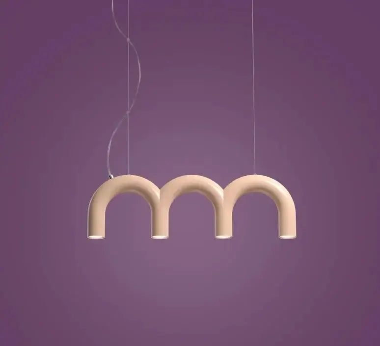Chandelier three-arch beige LED pendant light by Decorbites on Tampa Home & Garden Store