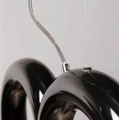 Chandelier Decorbites blue LED arch pendant light with glossy curved arms on Tampa Home & Garden Store
