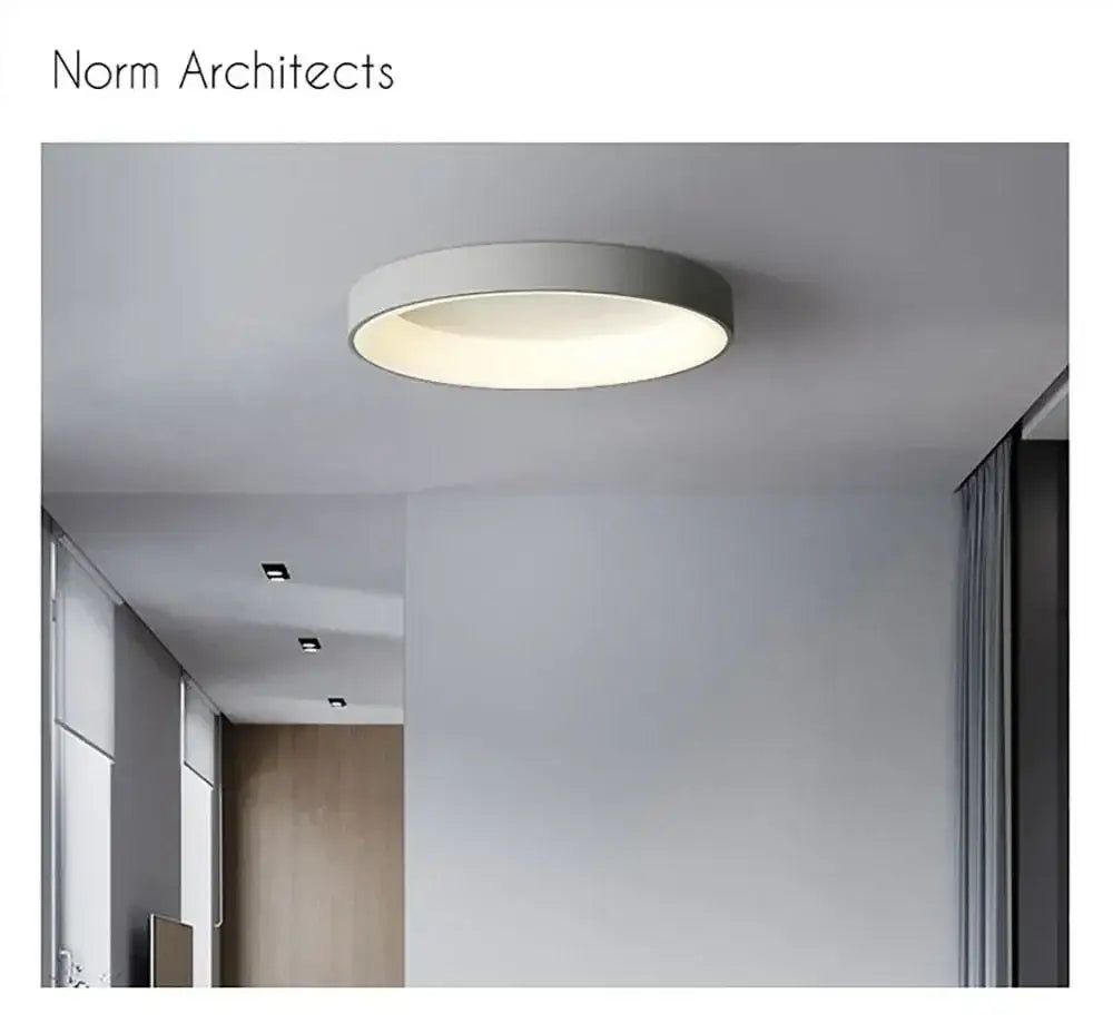 White Nordic Ceiling Light flush mount, round white ceiling fixture by Decorbites on Tampa Home & Garden Store