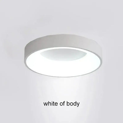 White Nordic Ceiling Light round flush-mount ceiling fixture in white by Decorbites on Tampa Home & Garden Store