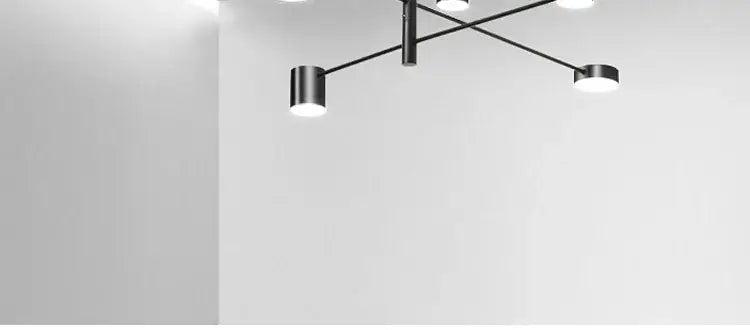 Gold Black Minimalist Chandelier by Decorbites with black metal frame on Tampa Home & Garden Store