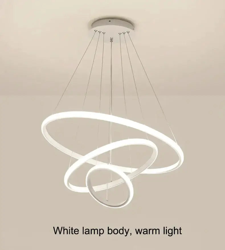 Modern Black Spiral LED Pendant Lamp for Dining