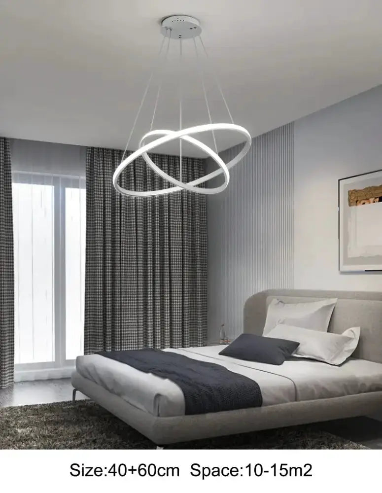 Modern Gold Spiral LED Pendant Lamp for Dining