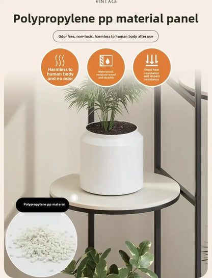Modern gold 5 tier plant stand with wheels living room flower rack