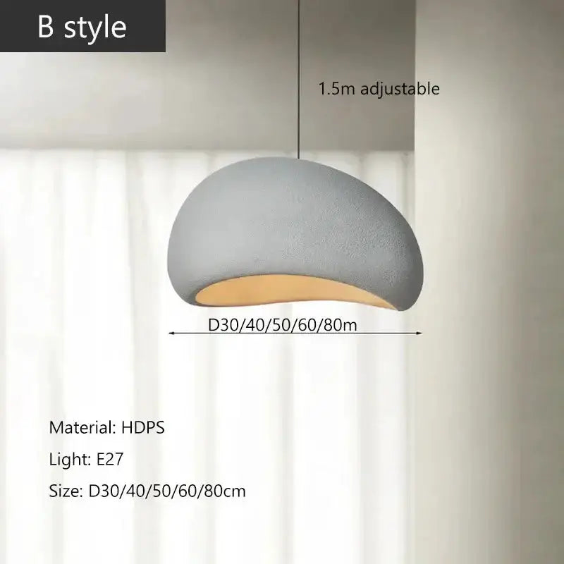 Modern gray yellow dome pendant light by Decorbites, HDPS, E27, 1.5m adjustable cord on Tampa Home & Garden Store