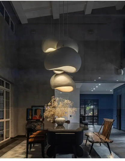 Modern gray and yellow dome pendant light by Decorbites for dining room warm ambient light on Tampa Home & Garden Store