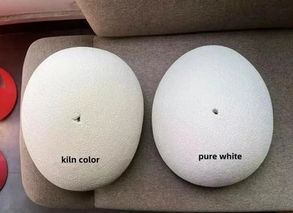 Decorbites dome pendant lights, 2 textured shades kiln color and pure white for dining on Tampa Home & Garden Store