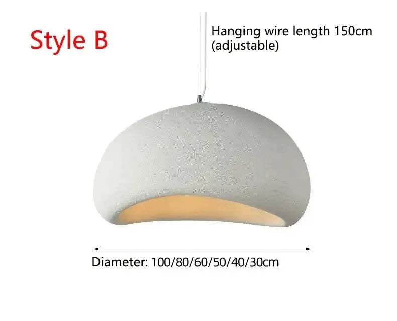 Decorbites modern gray and yellow dome pendant light, dining room chandelier on Tampa Home & Garden Store