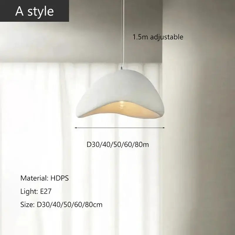Dome pendant light gray exterior with warm yellow interior by Decorbites, 1.5m adjustable on Tampa Home & Garden Store