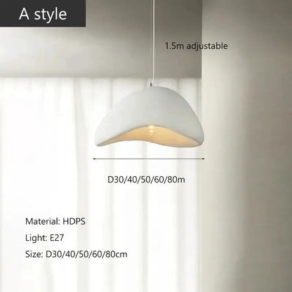 Dome pendant light gray exterior with warm yellow interior by Decorbites, 1.5m adjustable on Tampa Home & Garden Store