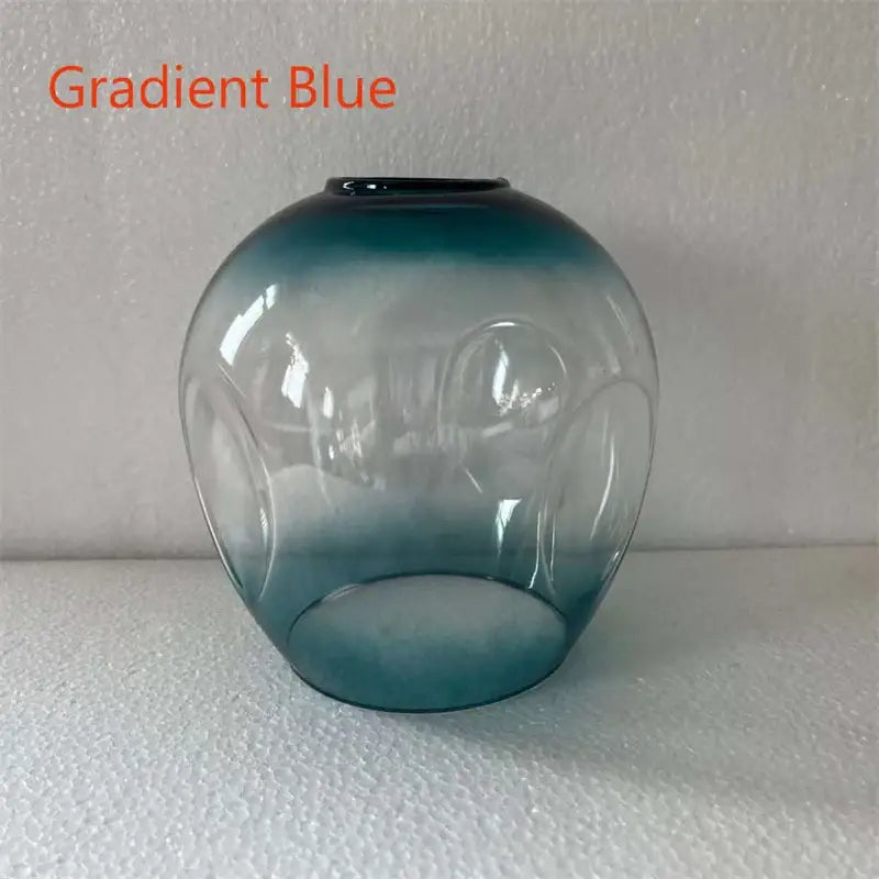 Gradient Blue Glass Chandelier by Decorbites teal gradient glass globe on Tampa Home & Garden Store