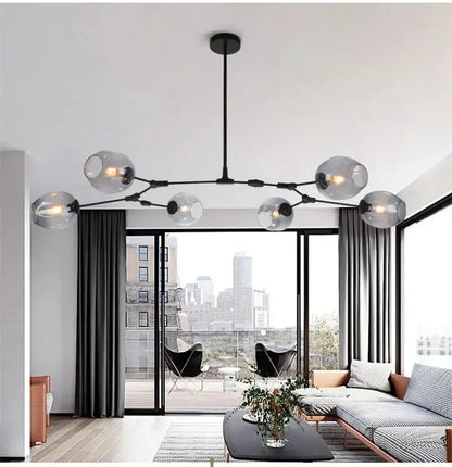 Modern Nordic Cognac Pendant Lamp for Dining Room