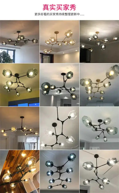 Modern Nordic Cognac Pendant Lamp for Dining Room
