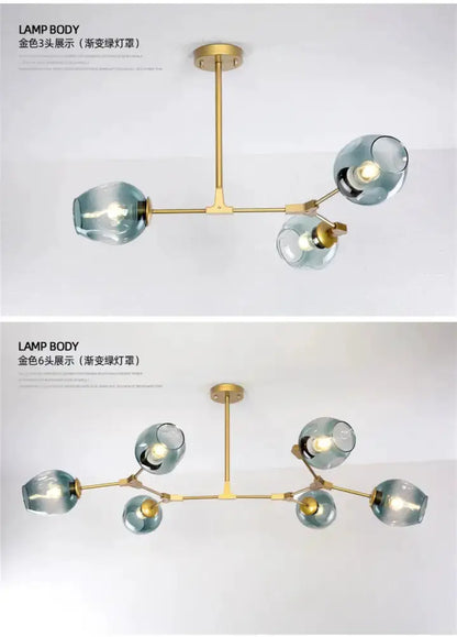 Modern Nordic Cognac Pendant Lamp for Dining Room