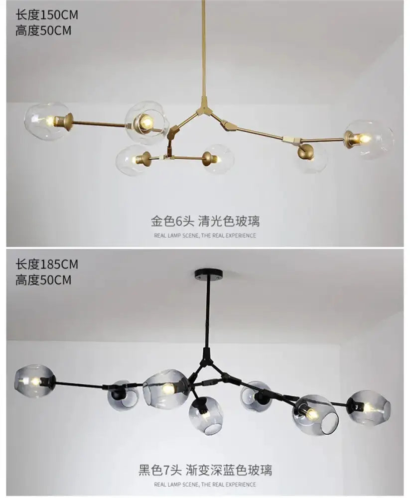 Modern Nordic Cognac Pendant Lamp for Dining Room