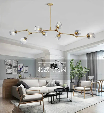 Modern Nordic Cognac Pendant Lamp for Dining Room