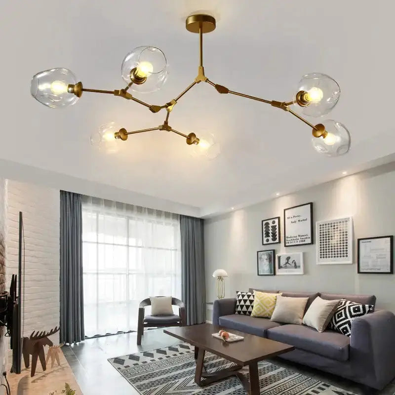 Modern Nordic Cognac Pendant Lamp for Dining Room