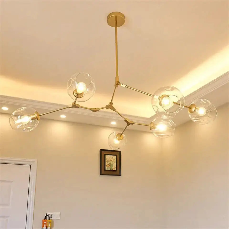 Modern Nordic Cognac Pendant Lamp for Dining Room