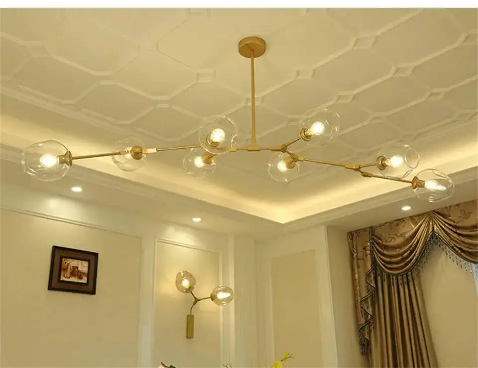 Modern Nordic Cognac Pendant Lamp for Dining Room