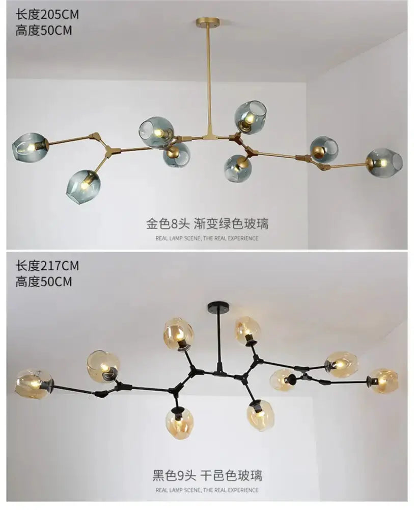 Modern Nordic Cognac Pendant Lamp for Dining Room