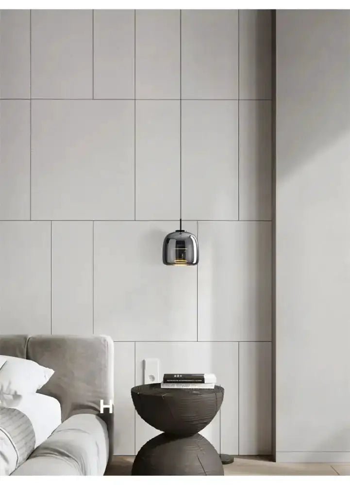 Amber Nordic Glass Pendant Lamp for Kitchen