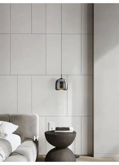 Amber Nordic Glass Pendant Lamp for Kitchen